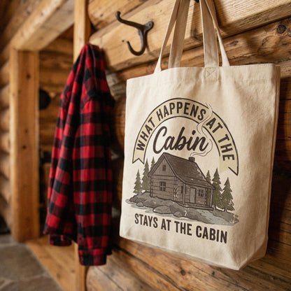 What Happens at the Cabin PNG, Stays at the Cabin - 300 DPI Design for