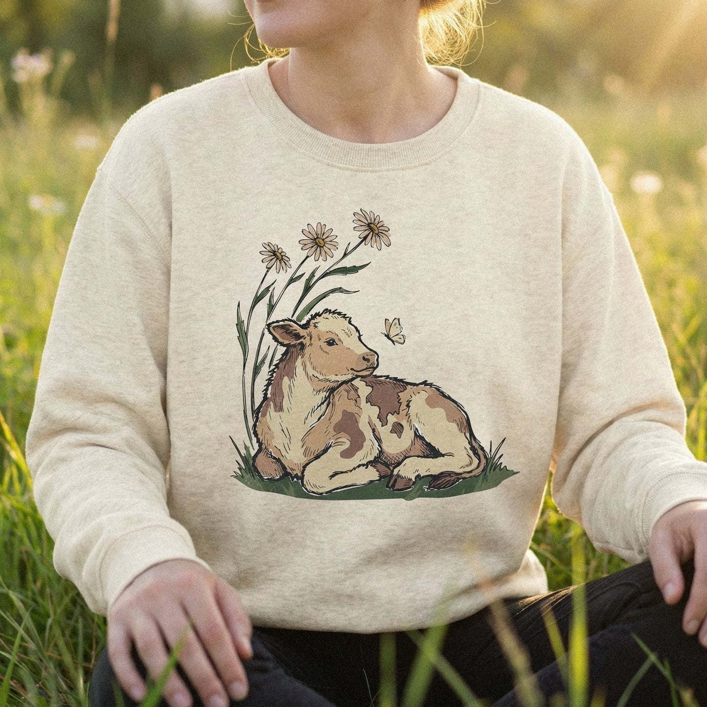 Cow PNG, Calf Digital Download - 300 DPI Design for T-Shirt