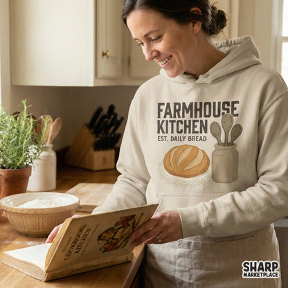 Farmhouse Kitchen PNG, Daily Bread Printable Design - 300 DPI Design for