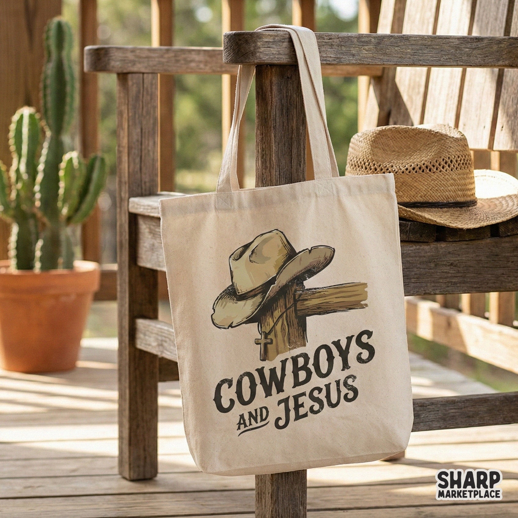 Cowboys And Jesus PNG, Western Christian Shirt PNG - 300 DPI Design for