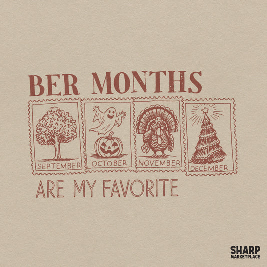 Ber Months Are My Favorite Christmas Png, Halloween Png