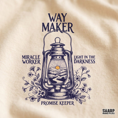Way Maker Christian Png, Miracle Worker Shirt Png, Lantern