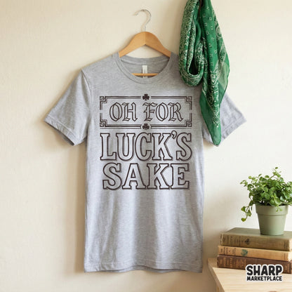 Playful Irish holiday graphic with vintage lettering and shamrock motifs, ideal for DIY print-on-demand shirts, sublimation, and seasonal crafts.