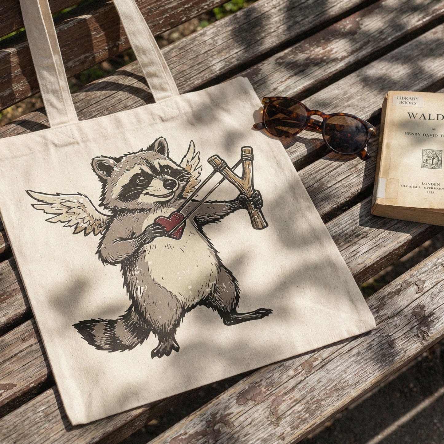 Raccoon With Wings PNG, Cute Animal Clipart - 300 DPI Design for T-Shirt