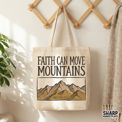 Faith Can Move Mountains PNG, Inspirational Bible Verse Shirt - 300 DPI