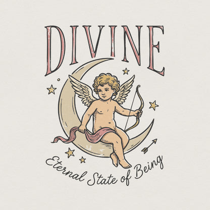 Divine Eternal State of Being PNG, Celestial Angel Art Print - 300 DPI
