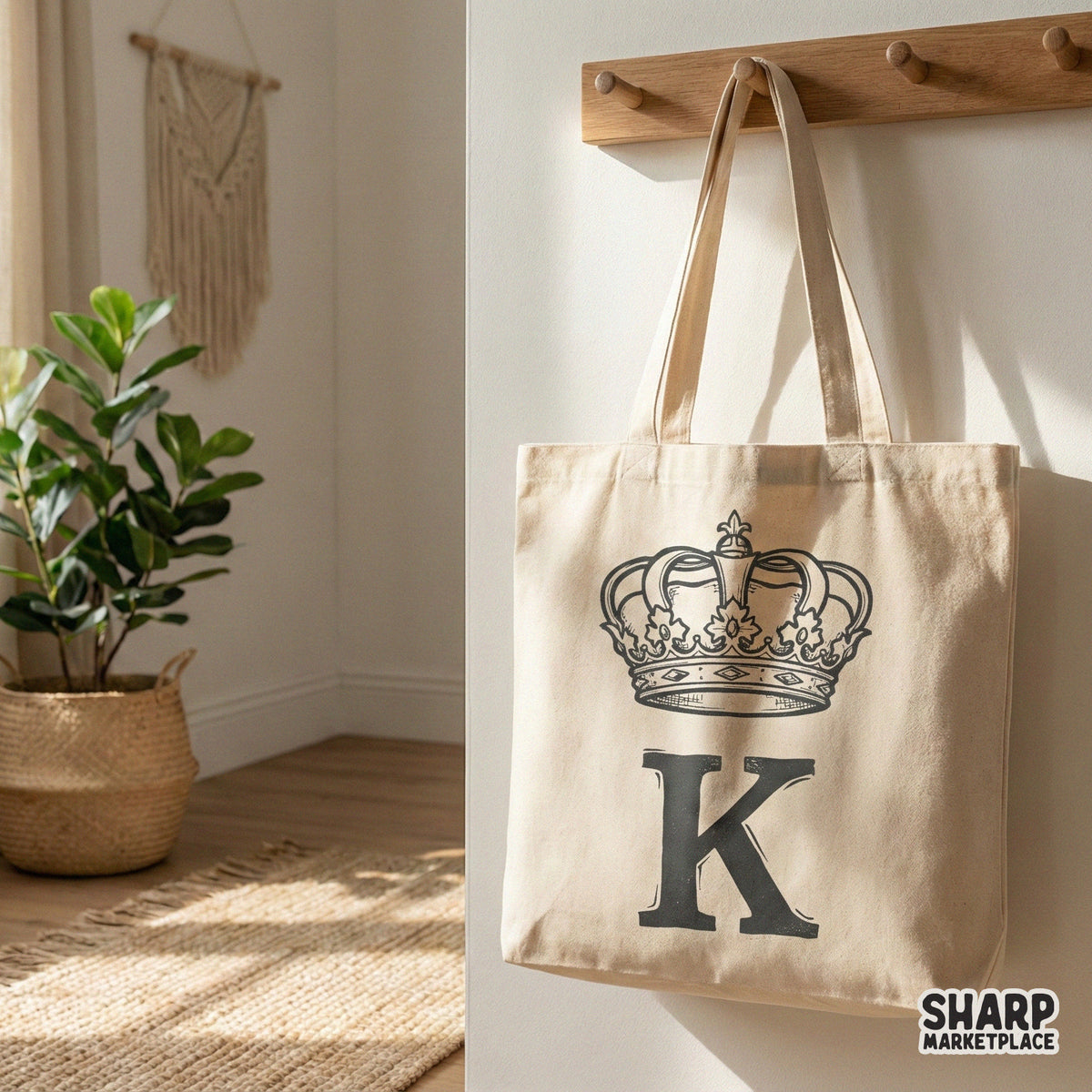 Sophisticated gothic style letter K with a vintage crown, designed as a transparent PNG for versatile use in print-on-demand shirts and home decor.