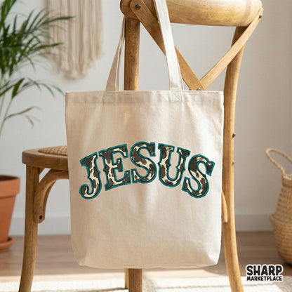 Jesus Leopard Print Western T-Shirt PNG, Trendy Christian Faith Shirt -