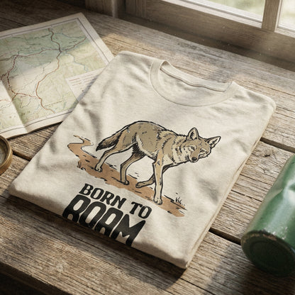 Born To Roam PNG, Coyote Wild Animal Art - 300 DPI Design for T-Shirt