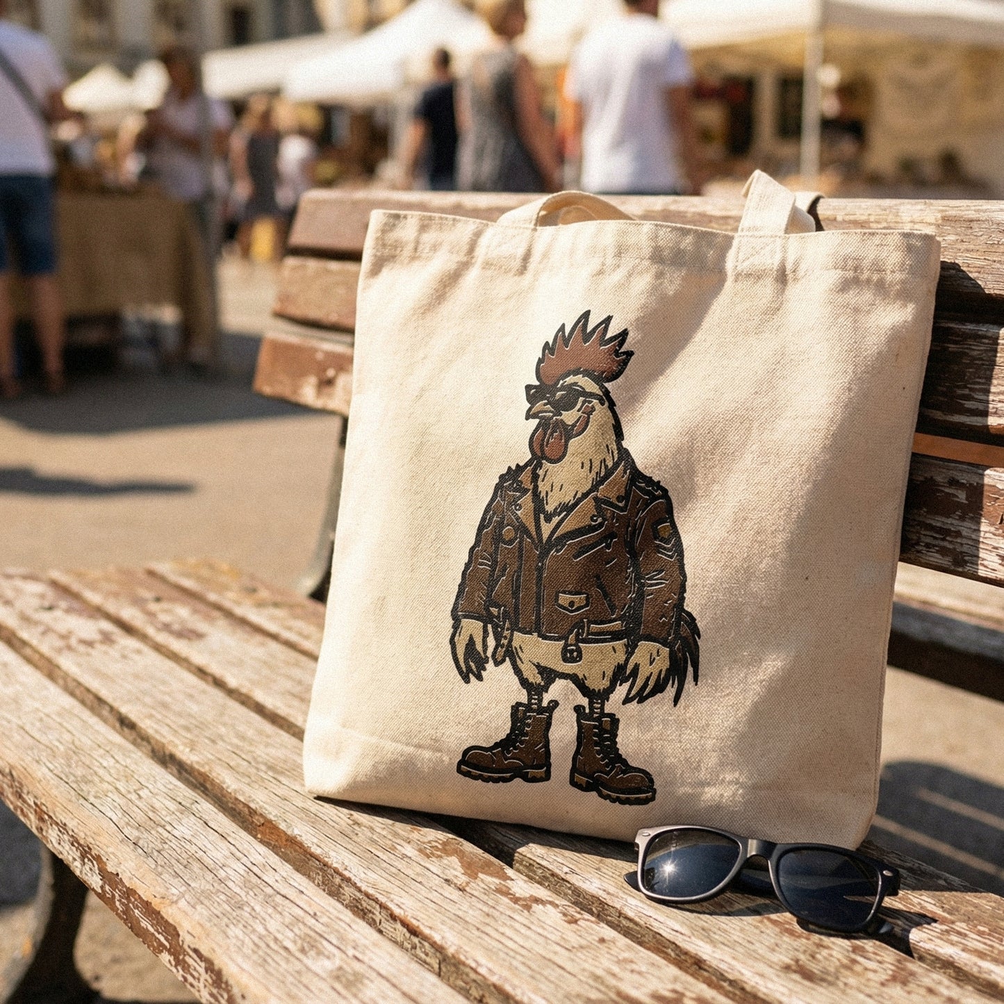 Cool Rooster PNG, Biker Chicken Digital Download - 300 DPI Design for