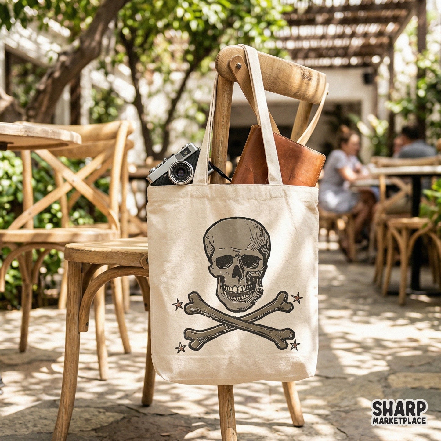 Skull And Crossbones, Halloween PNG - 300 DPI Design for T-Shirt