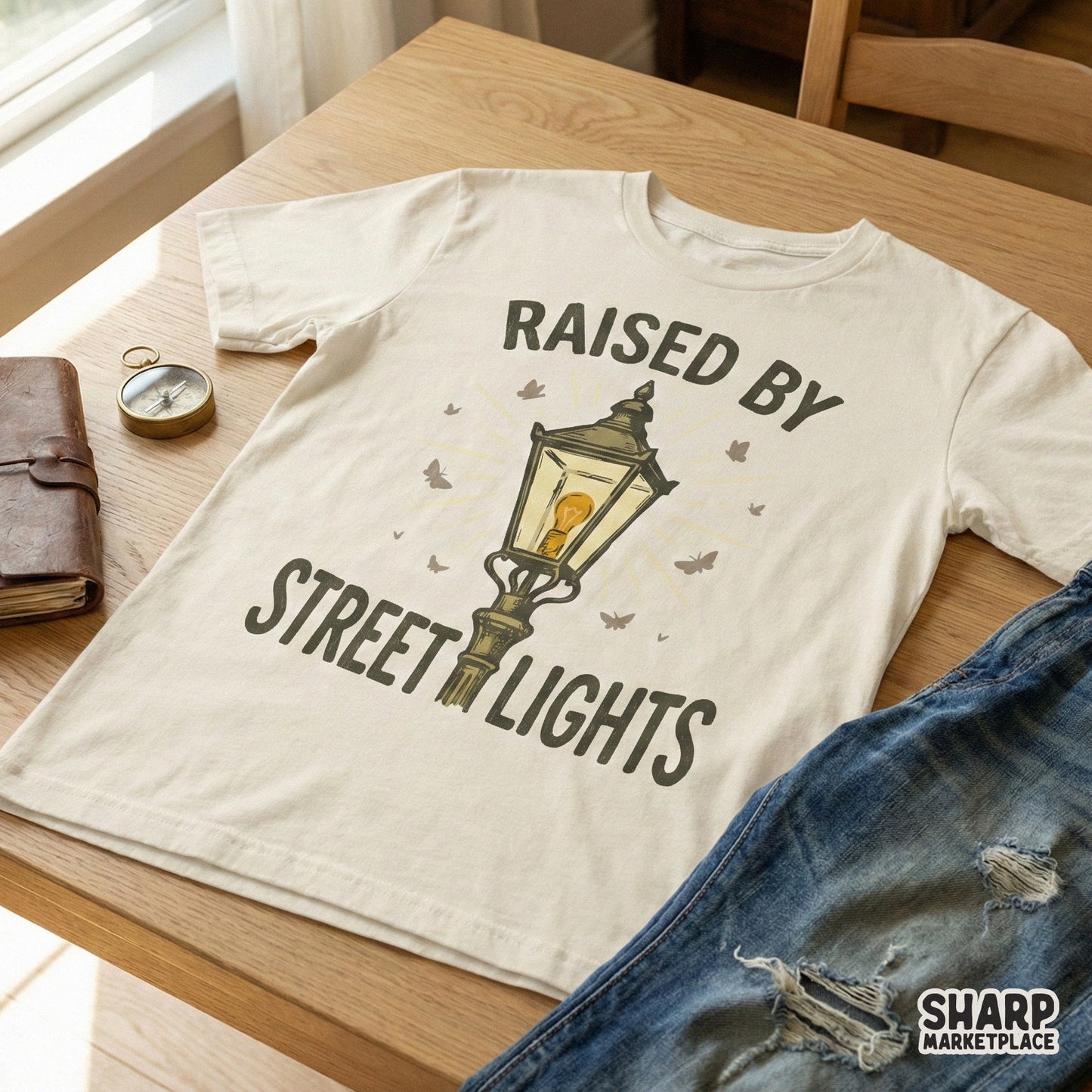 Raised By Street Lights PNG, Urban Streetwear Graphic - 300 DPI Design