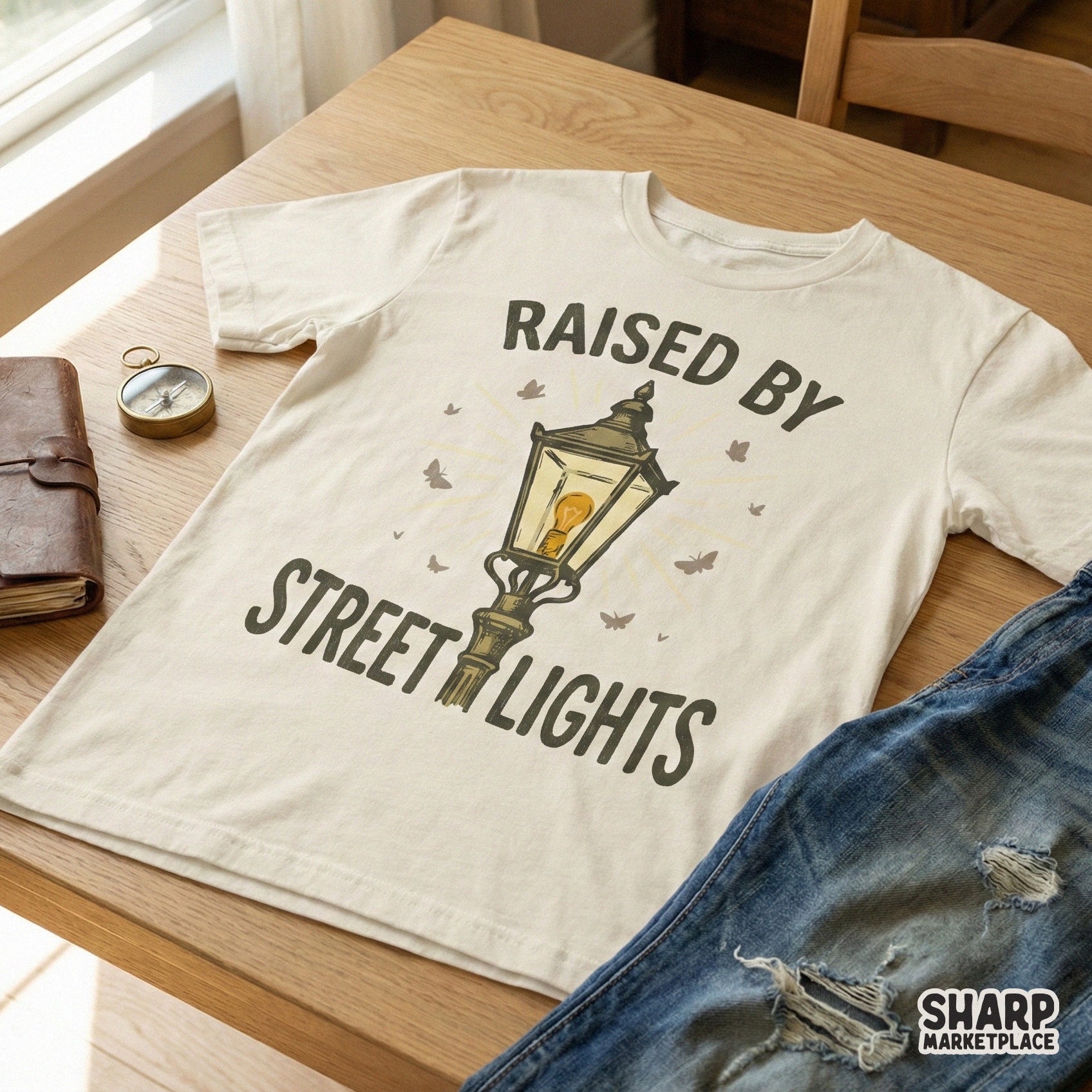 Raised By Street Lights PNG, Urban Streetwear Graphic - 300 DPI Design