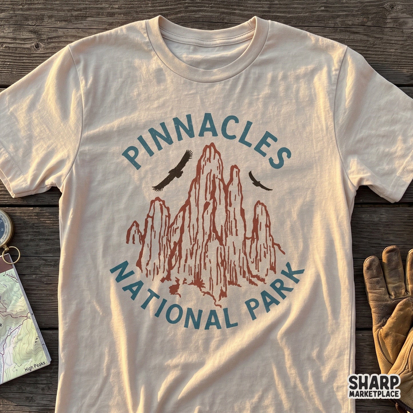 Vintage Rocky Mountain and condor graphic retro camping PNG design for outdoor hiking t-shirts