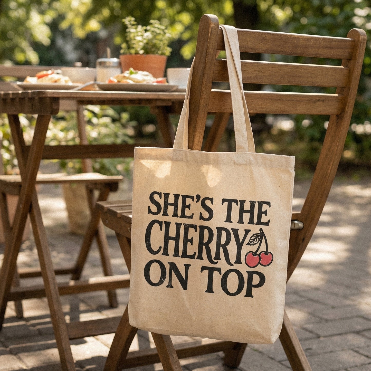 She's The Cherry On Top PNG Shirt, Cute Fruit Digital Print - 300 DPI