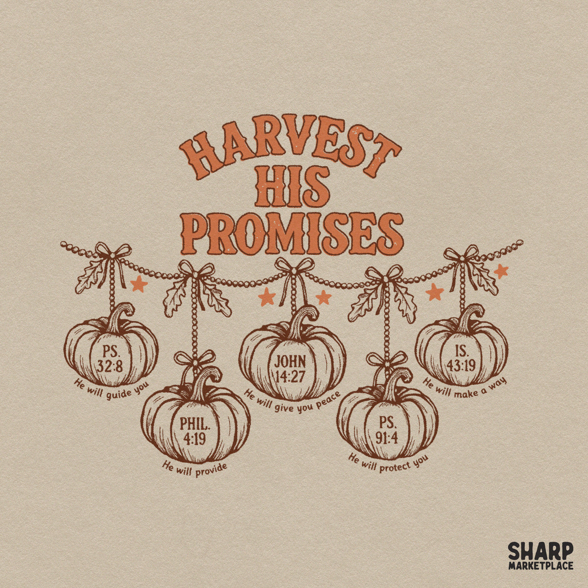 Harvest His Promises Christian PNG, Fall PNG Scripture
