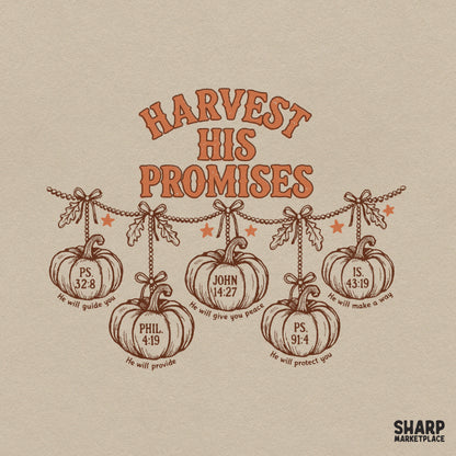 Harvest His Promises Christian PNG, Fall PNG Scripture