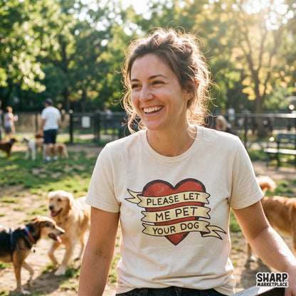 Please Let Me Pet Your Dog Shirt Png, Funny Png Tattoo