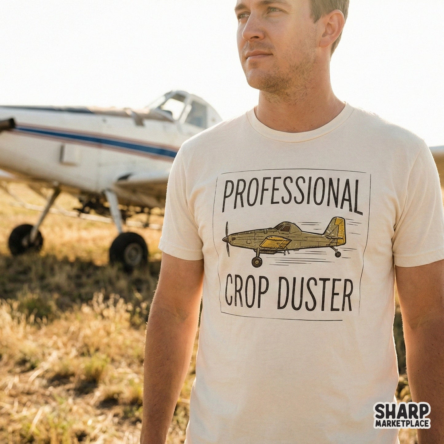 Professional Crop Duster PNG, Funny Farming Shirt - 300 DPI Design for