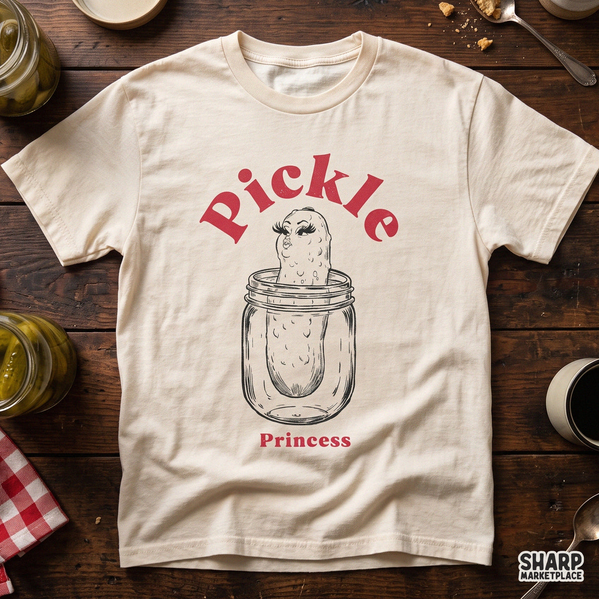 Pickle Princess Coquette PNG, Trendy Sassy Mason Jar Shirt