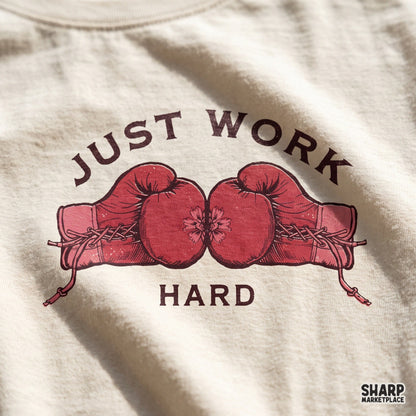 Just Work Hard Red Boxing Gloves Touch, Popular Trending