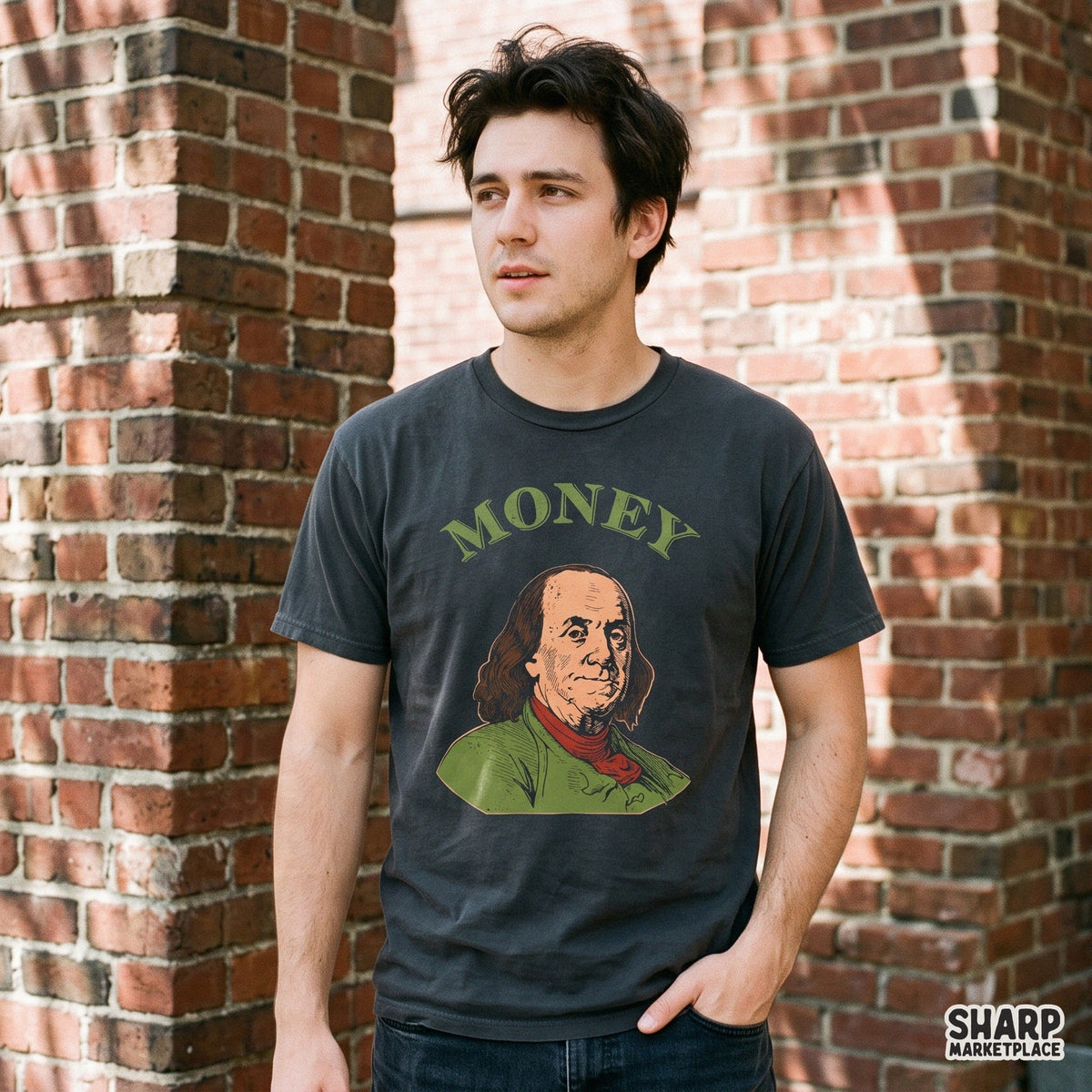 Money Benjamin Franklin Hundred Dollar Shirt PNG, Popular