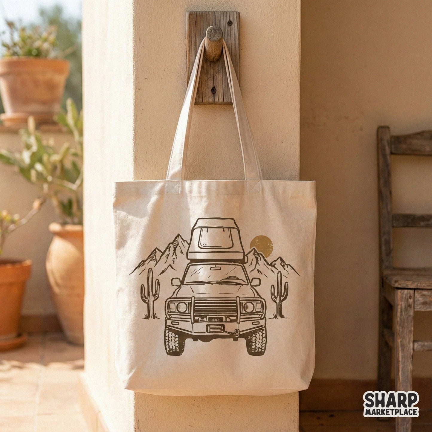 Vintage Camping PNG, Adventure Truck Shirt Design - 300 DPI Design for