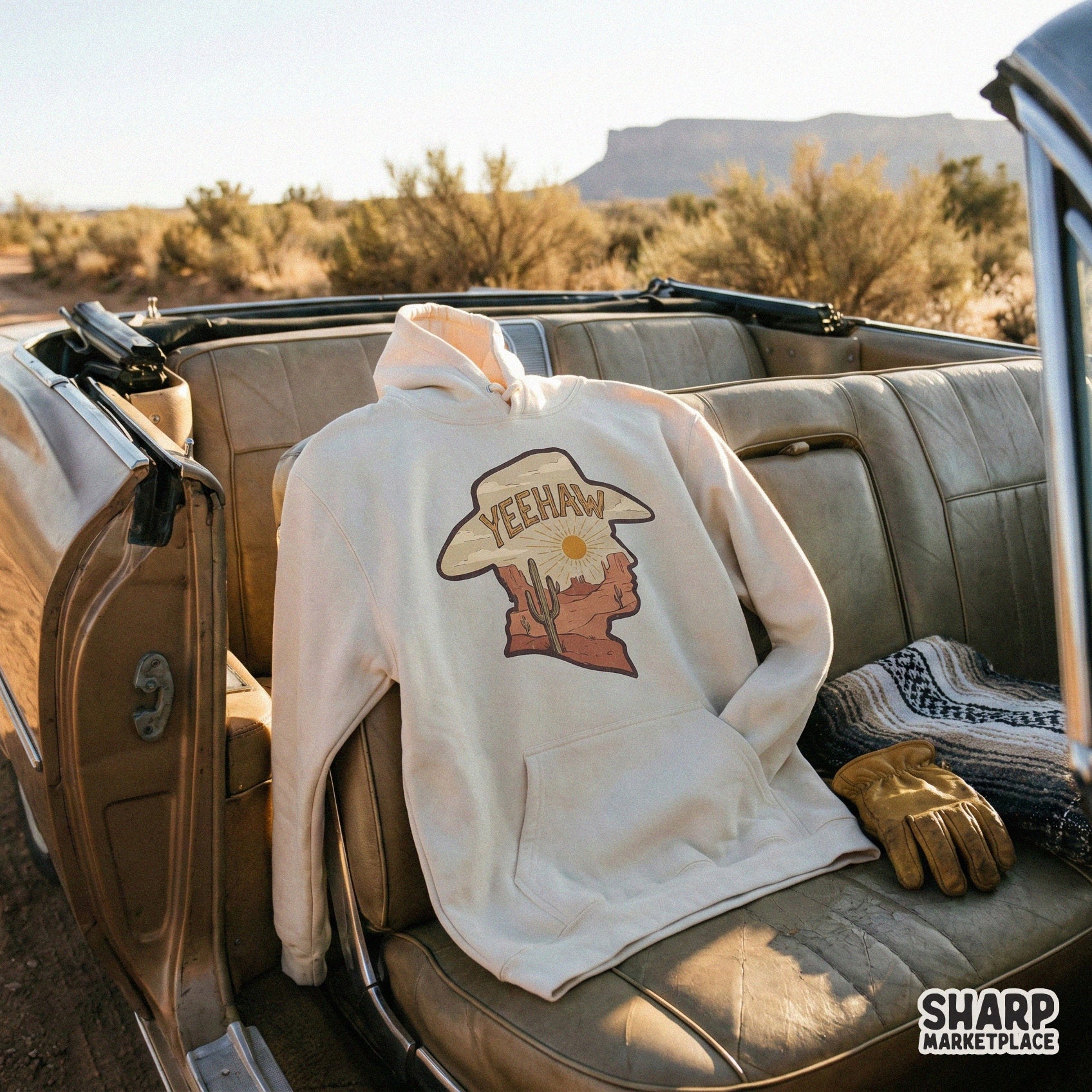 Yeehaw PNG, Western Desert Art - 300 DPI Design for T-Shirt