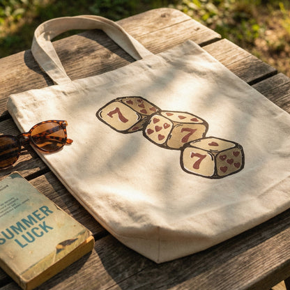 Lucky 7 Dice PNG, Vintage Casino Aesthetic - 300 DPI Design for T-Shirt