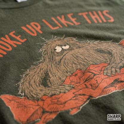 I Woke Up Like This PNG, Funny Sleepy Monster Shirt