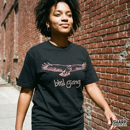Bird Gang Philadelphia Eagles flying eagle football graphic PNG design for game day sports apparel t-shirts