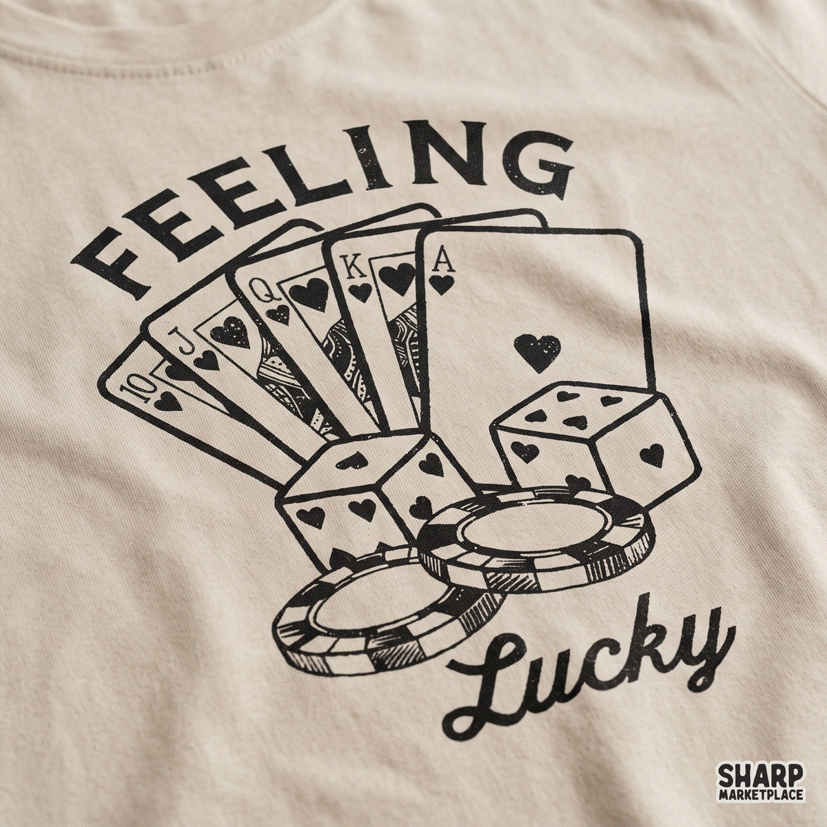 Feeling Lucky Sublimation PNG, Trendy Poker Cards Shirt