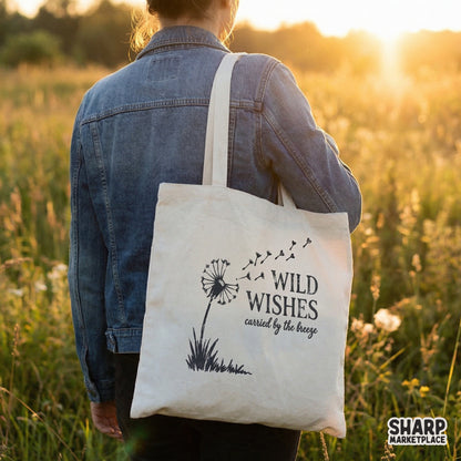 Wild Wishes PNG Design, Dandelion Breeze Digital Download - 300 DPI