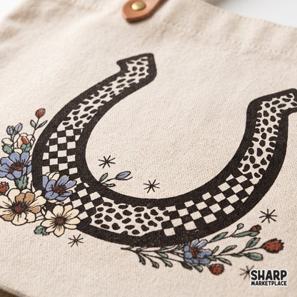 Western floral horseshoe graphic shirt design for a retro country music cowgirl tee print on demand sublimation png
