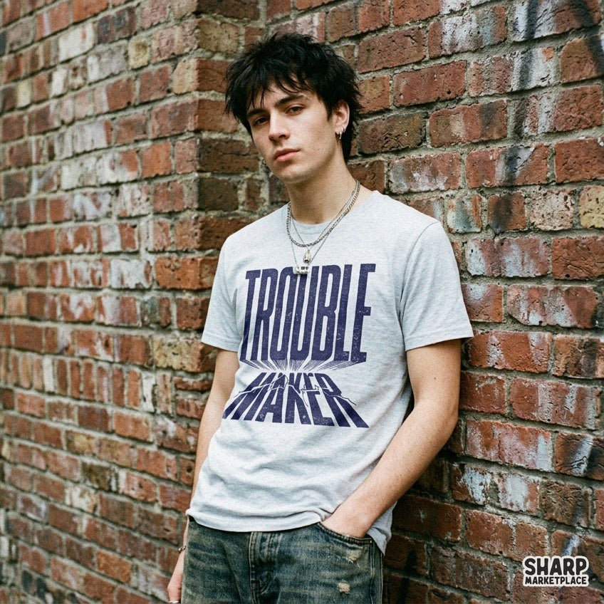 Trouble Maker Sarcastic PNG, Funny Sublimation Shirt Design