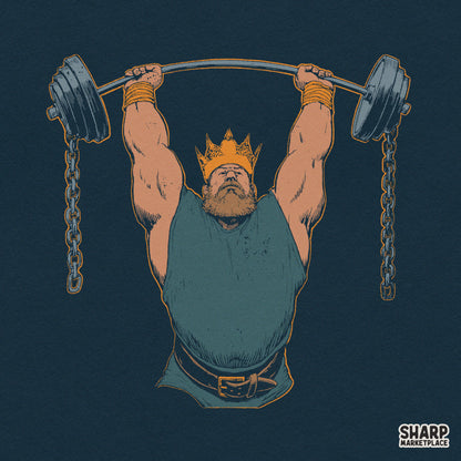 Bearded King Weightlifter Overhead Barbell Chains, Trendy