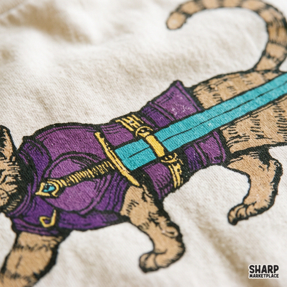 Medieval Armored Cat Warrior With Sword PNG, Fantasy