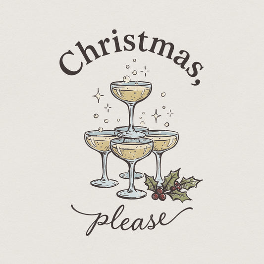 Christmas, Please PNG - 300 DPI Design for T-Shirt
