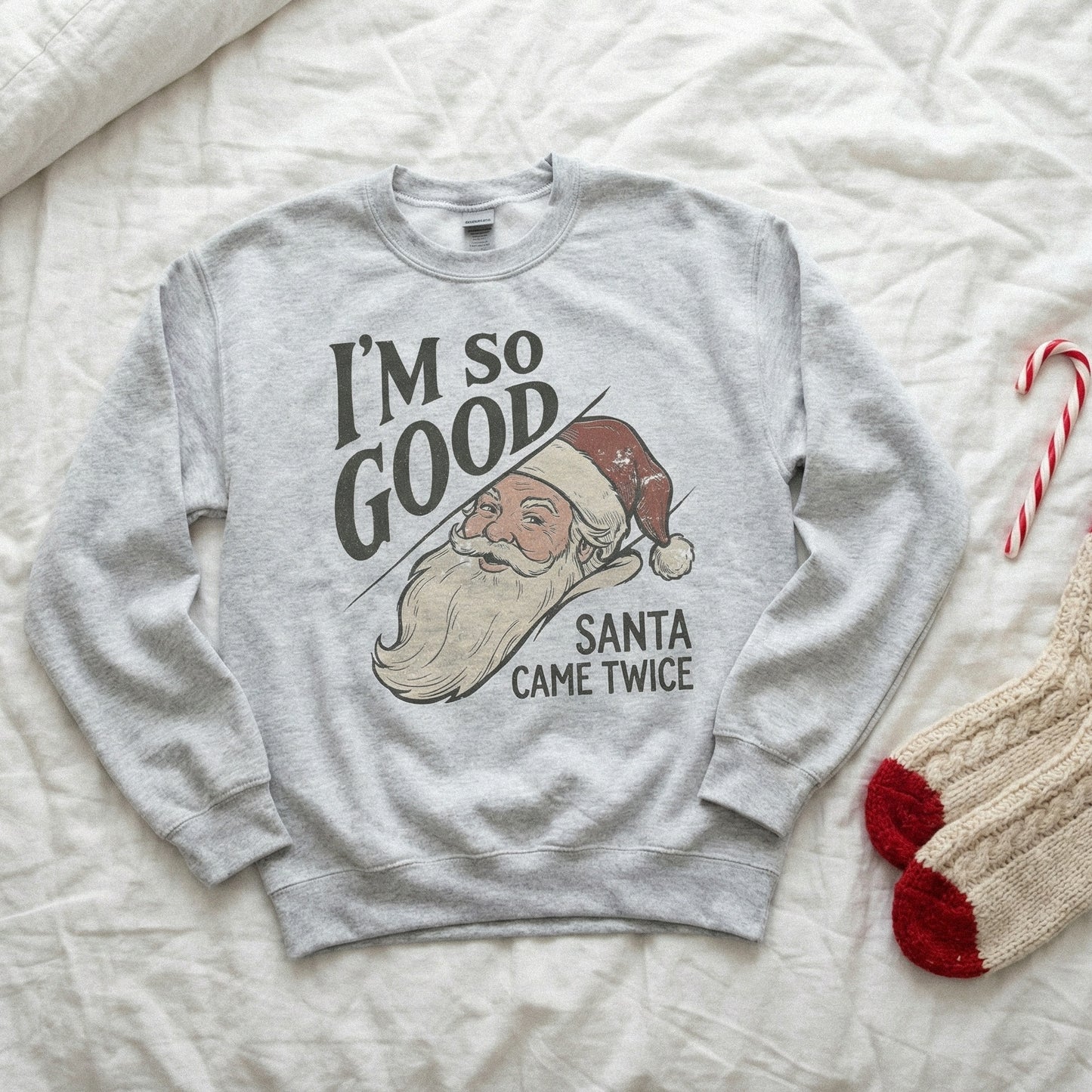 I'm So Good Santa Came Twice PNG, Funny Christmas Shirt Design - 300 DPI