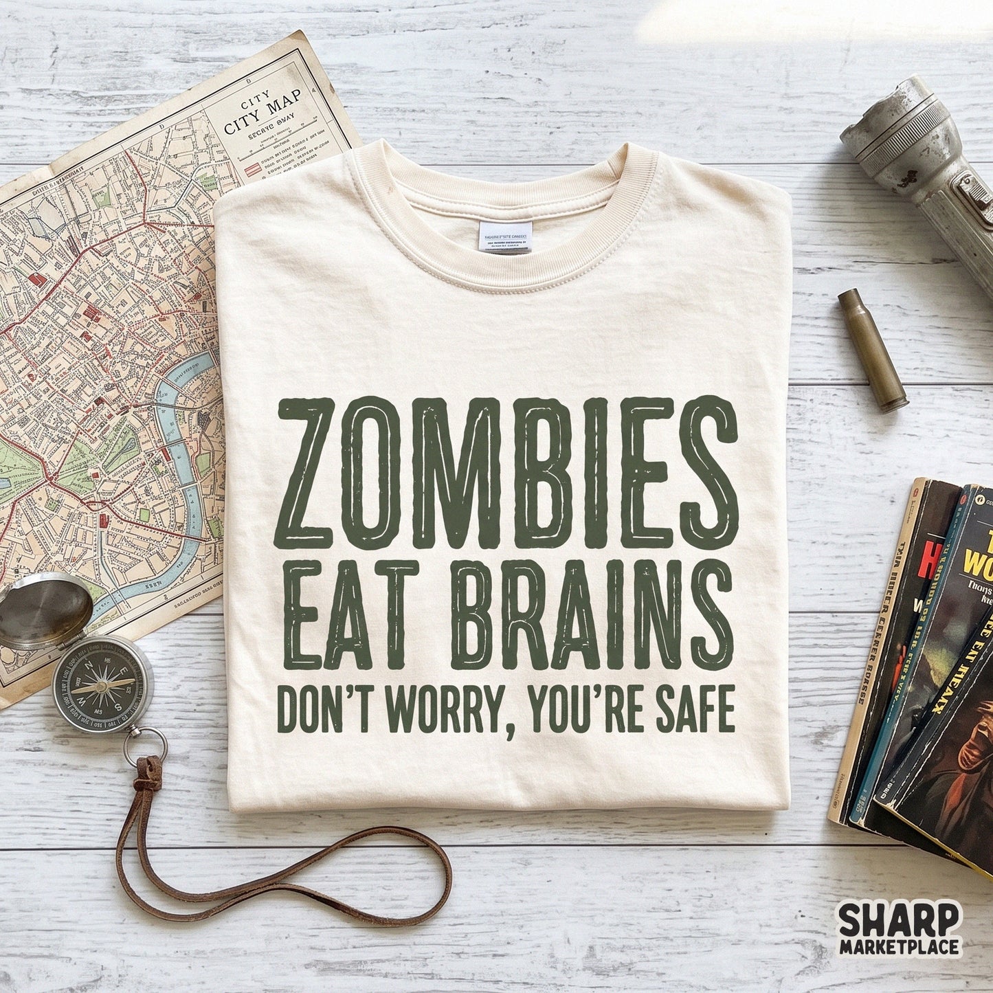 Funny sarcastic Halloween sublimation design featuring a snarky zombie quote for trendy retro t-shirts and digital crafts