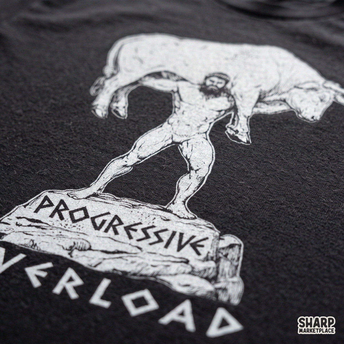 Progressive Overload Milo of Croton Bull Lifting Art