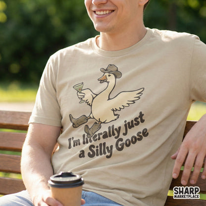 I'm Literally Just a Silly Goose PNG, Funny Goose Digital Download - 300