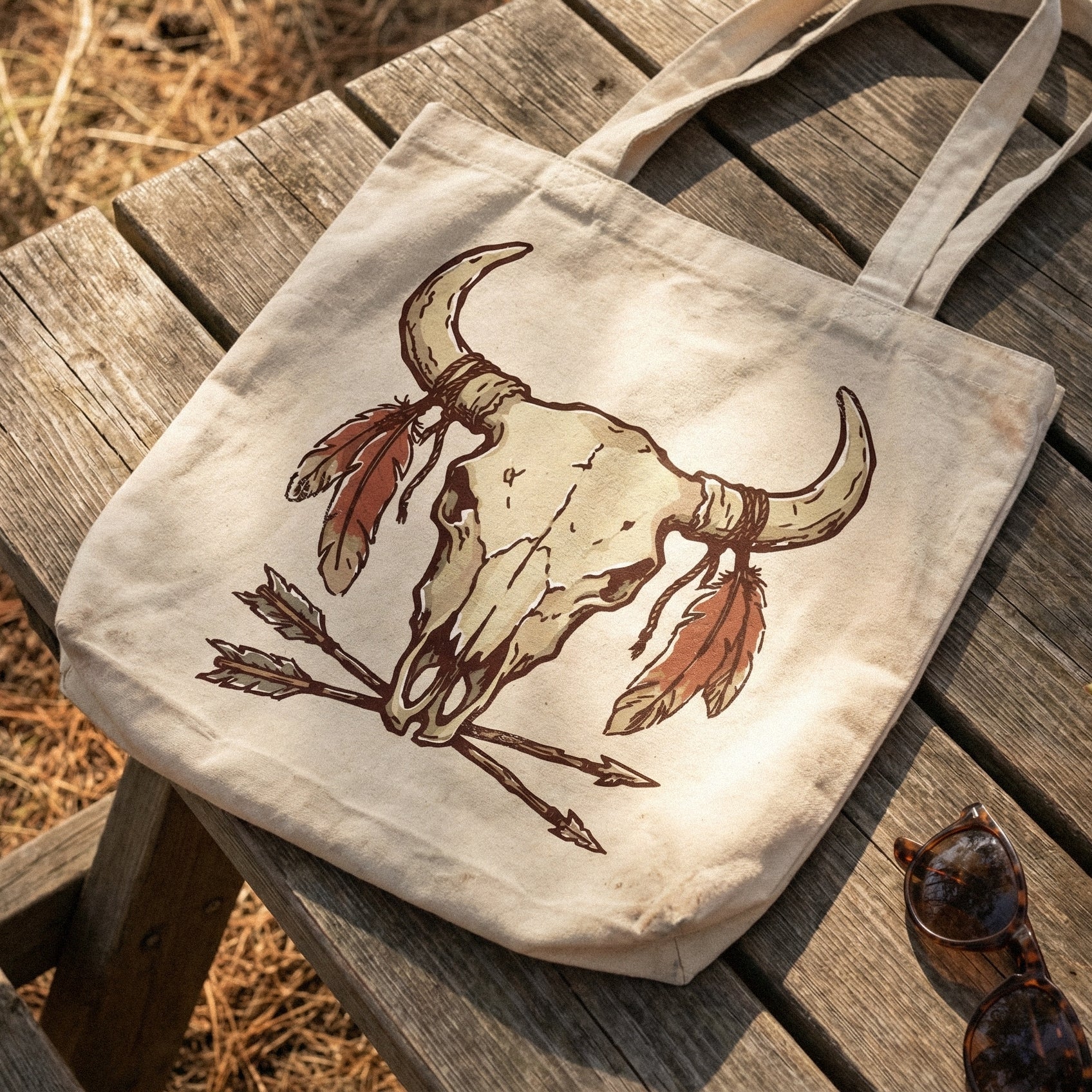 Cow Skull PNG, Western Skull Digital Download - 300 DPI Design for T-Shirt