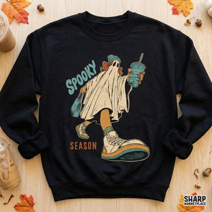 Spooky Season Halloween PNG Fall PNG Shirt Graphic, Cute