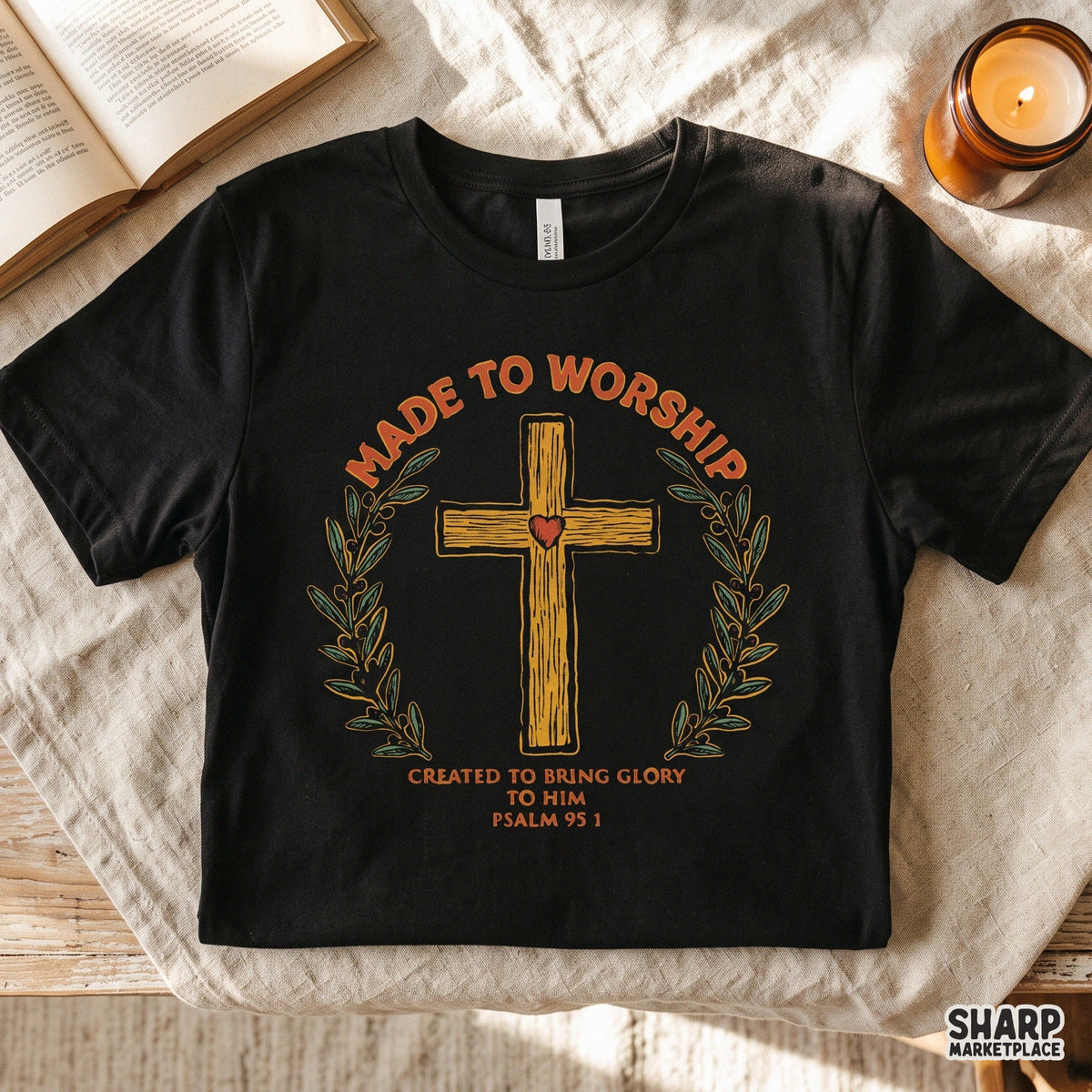 Made To Worship Christian PNG, Sublimation PNG, Bible
