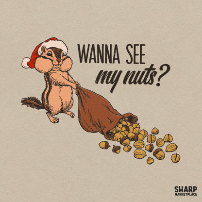 Wanna See My Nuts? Christmas PNG, Sublimation PNG, Funny