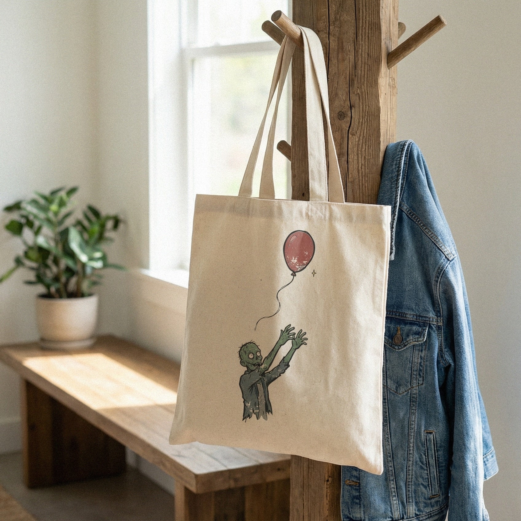 Zombie Letting Go Of Balloon PNG, Funny Halloween Shirt PNG - 300 DPI