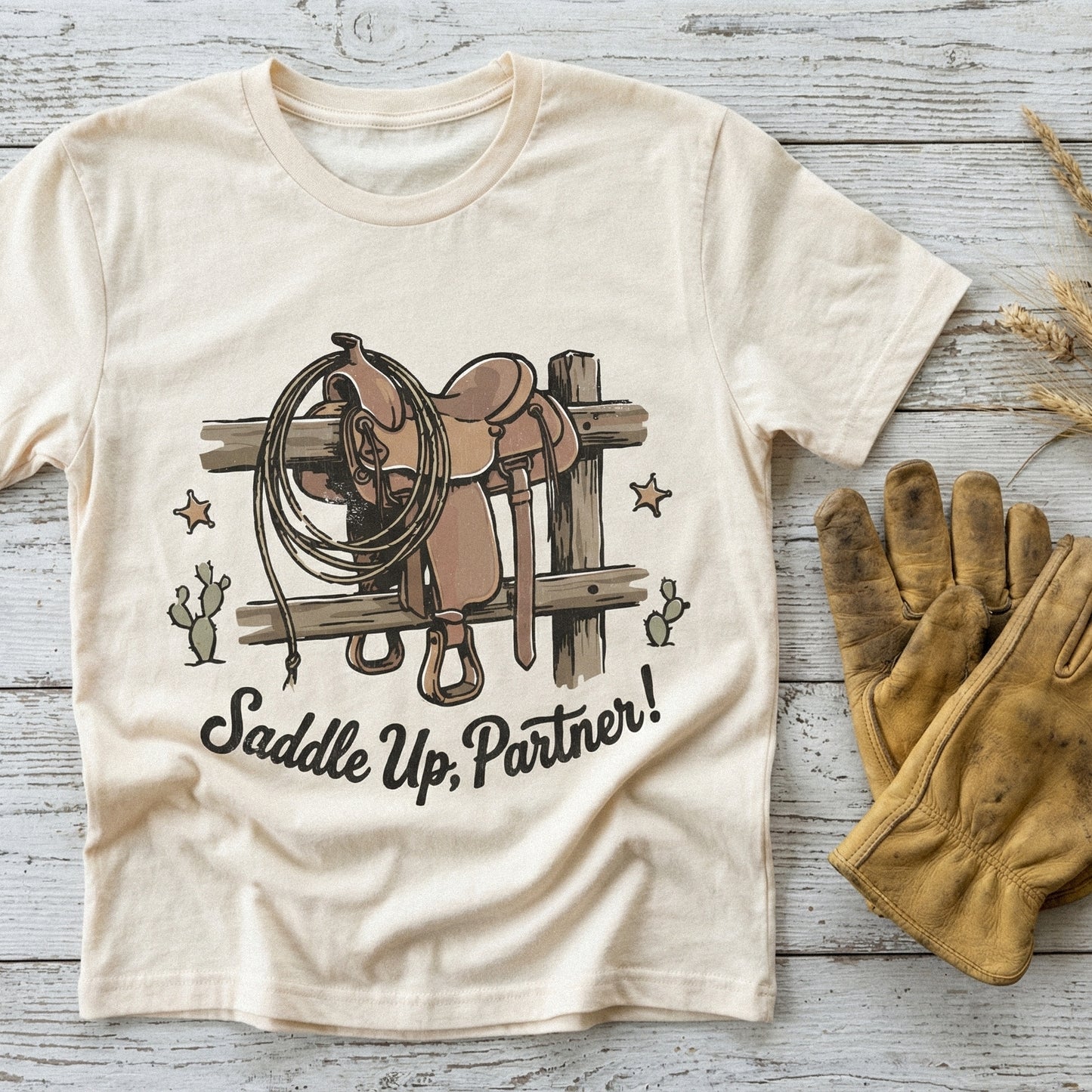 Saddle Up Partner PNG, Western Saddle Digital Download - 300 DPI Design