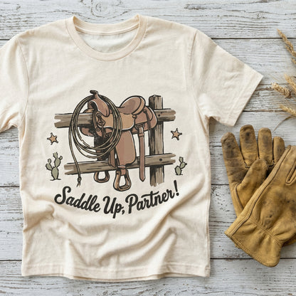 Saddle Up Partner PNG, Western Saddle Digital Download - 300 DPI Design