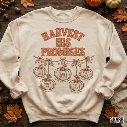 Harvest His Promises Christian PNG, Fall PNG Scripture